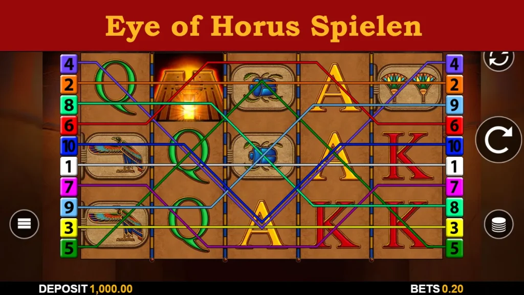 eye of horus spielen